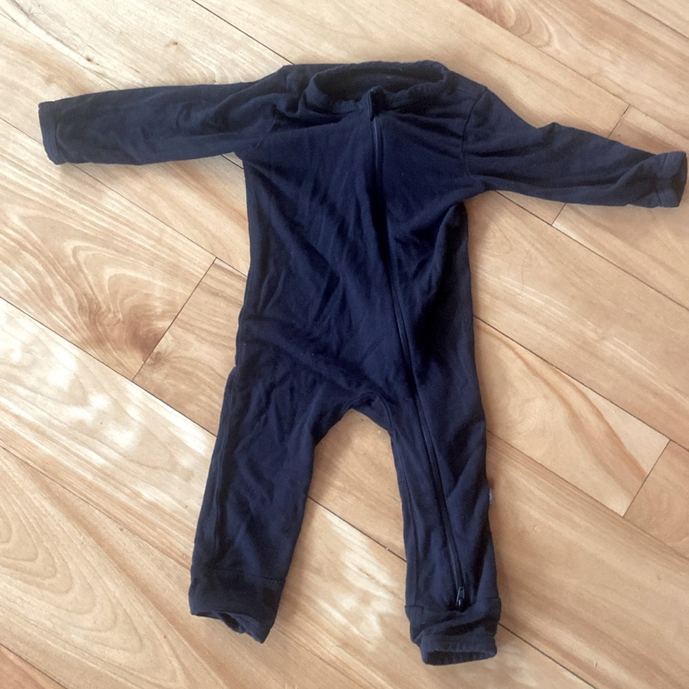 Kybe baby bamboo onesie 3-6 months black